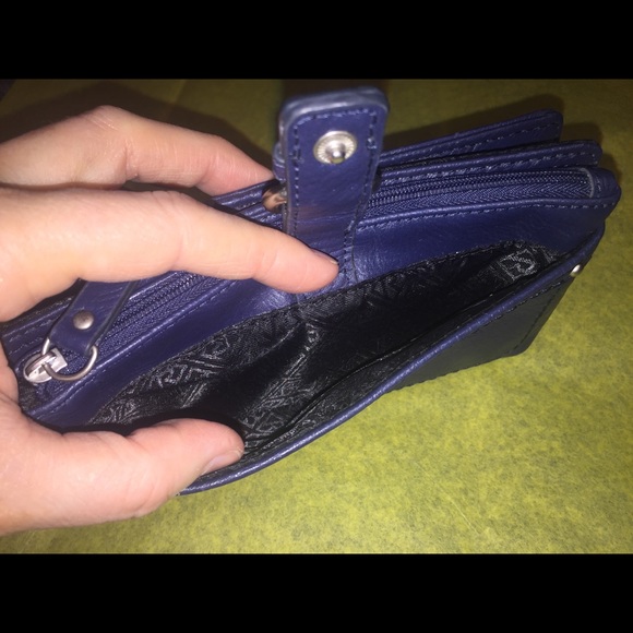 Relic by Fossil Faux Leather Wallet In Blue - Picture 5 of 8